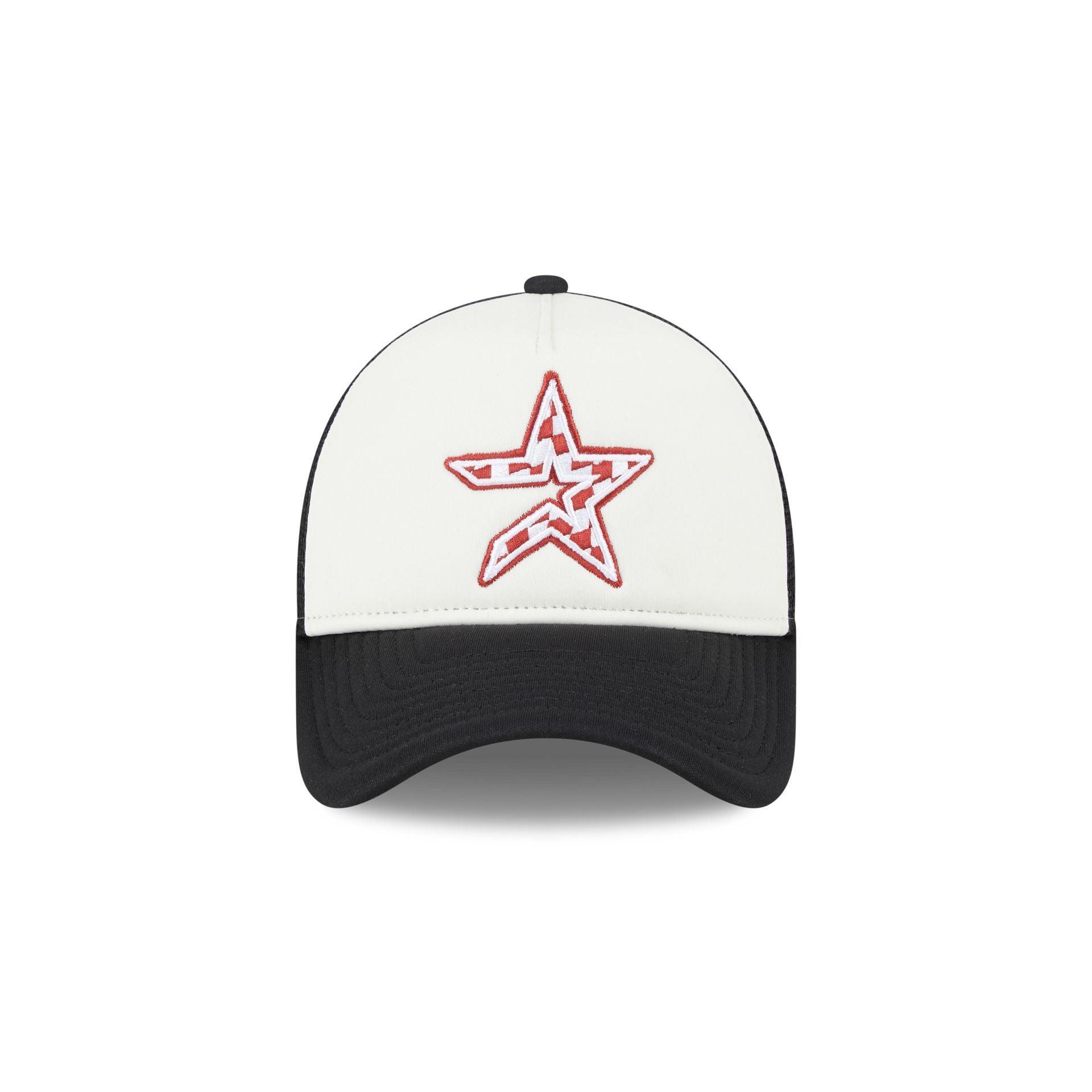 Houston Astros Checkered Flag 9FORTY A-Frame Trucker Hat Male Product Image