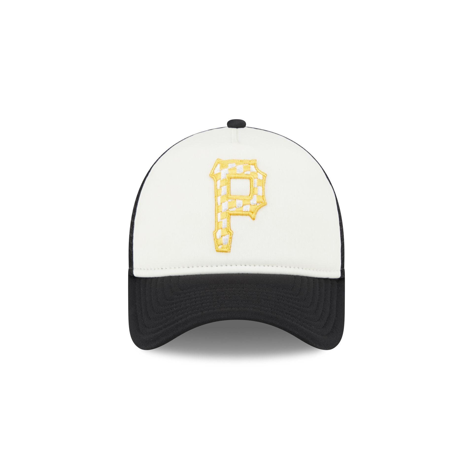 Pittsburgh Pirates Checkered Flag 9FORTY A-Frame Trucker Hat Male Product Image