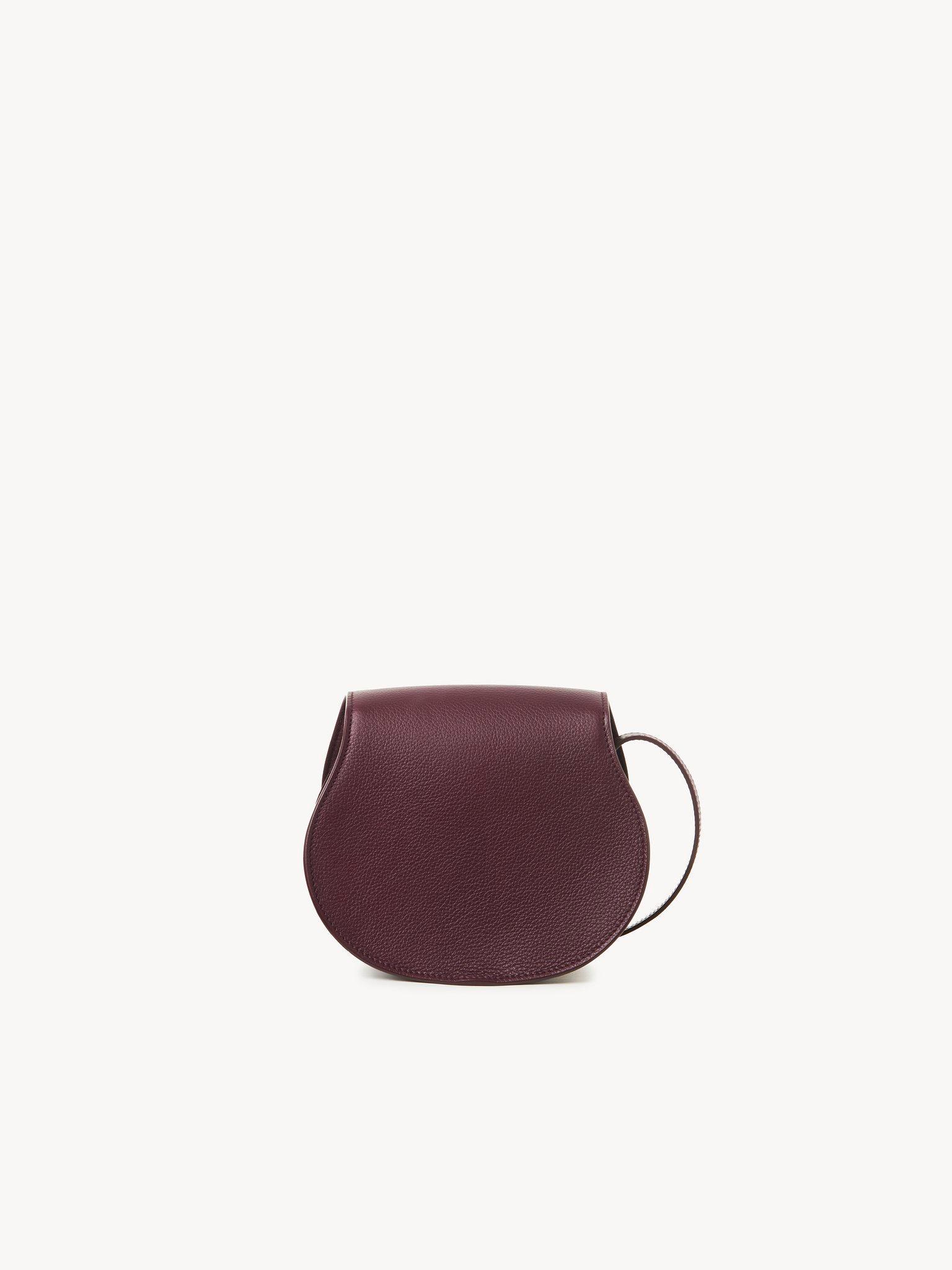 Small Marcie saddle bag in grained leather Product Image