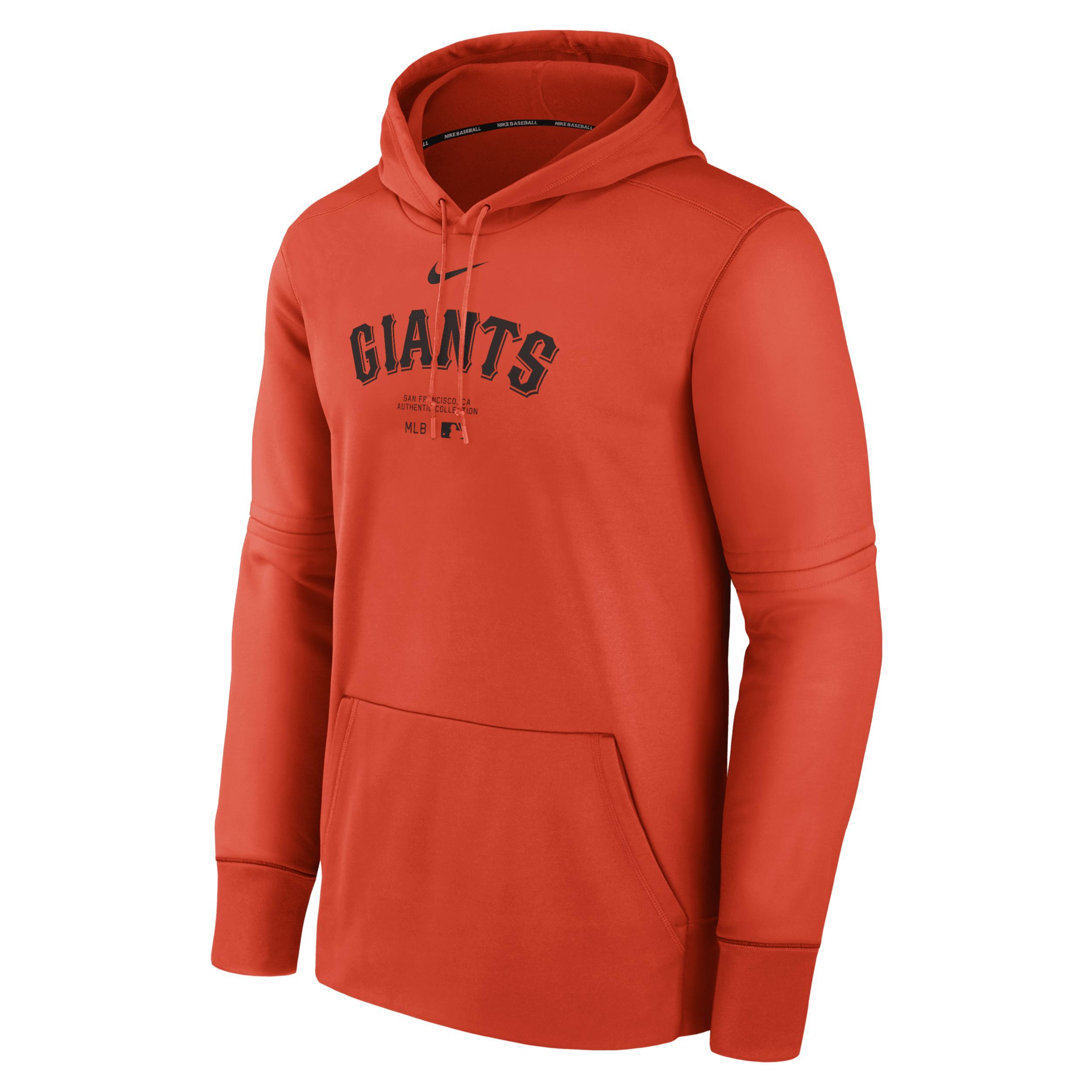 Mens Nike Orange San Francisco Giants Authentic Collection Practice Performance Pullover Hoodie Product Image