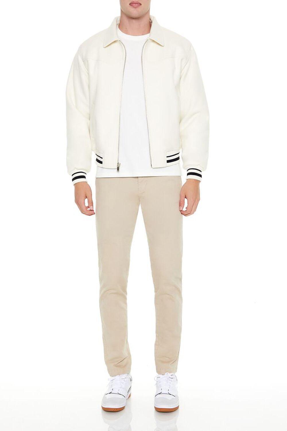 Varsity Zip-Up Bomber Jacket | Forever 21 Product Image