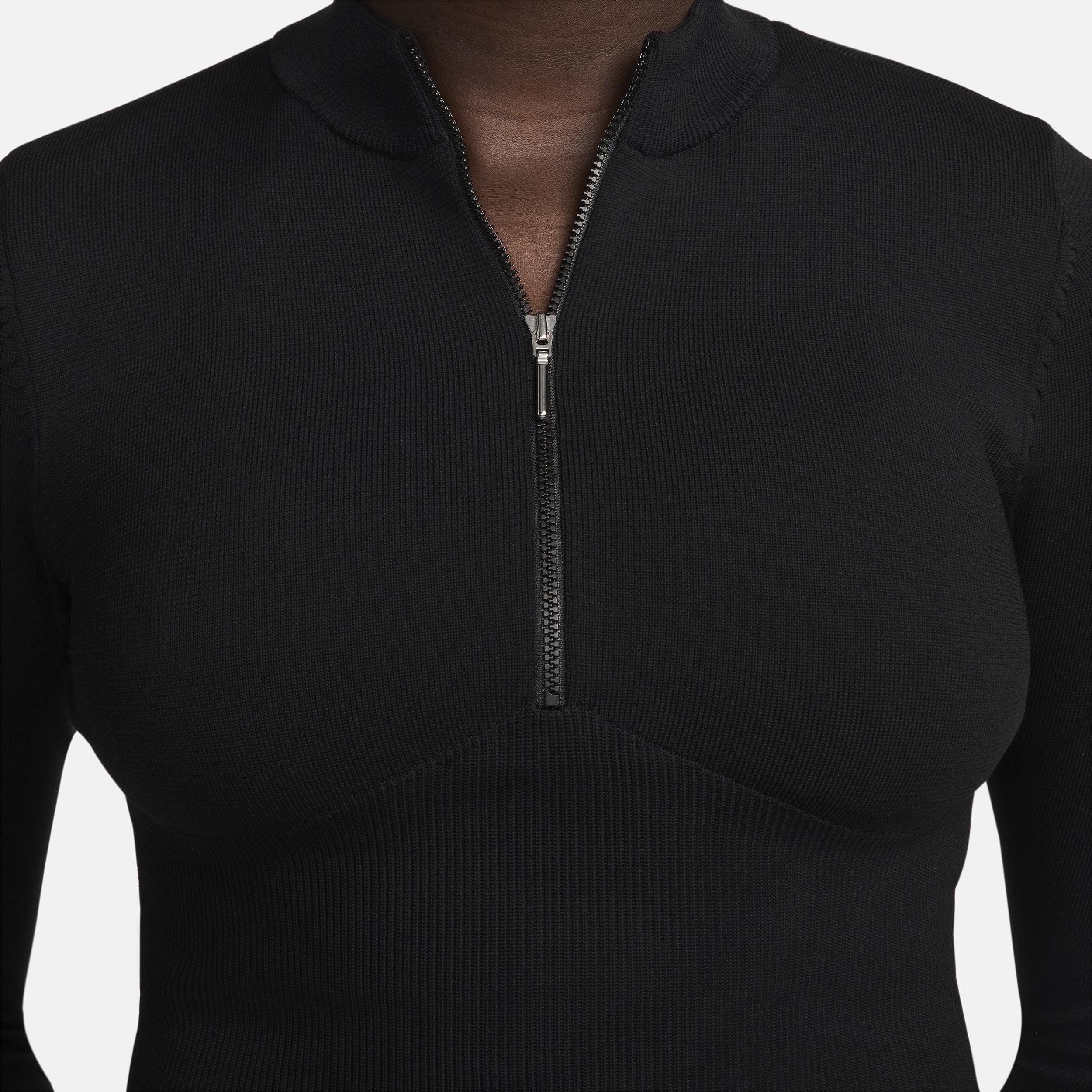 Women's Nike Sportswear Chill Knit Slim Long-Sleeve Cropped Sweater 1/2-Zip Top Product Image