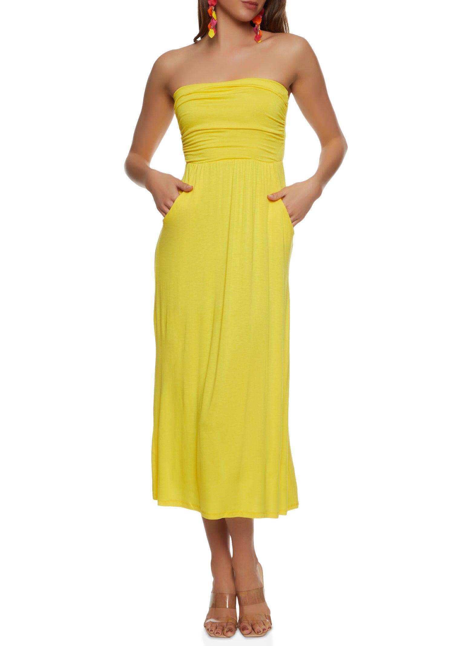 Womens Strapless Maxi Dress Product Image