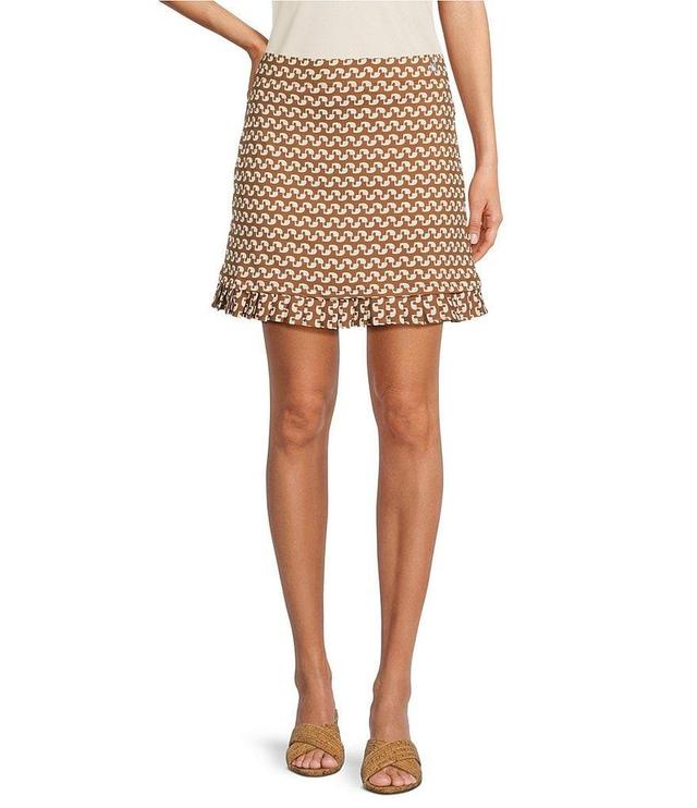 J.McLaughlin Agnes Geometric Print Catalina Cloth Knit A-Line Pull-On Skort Product Image