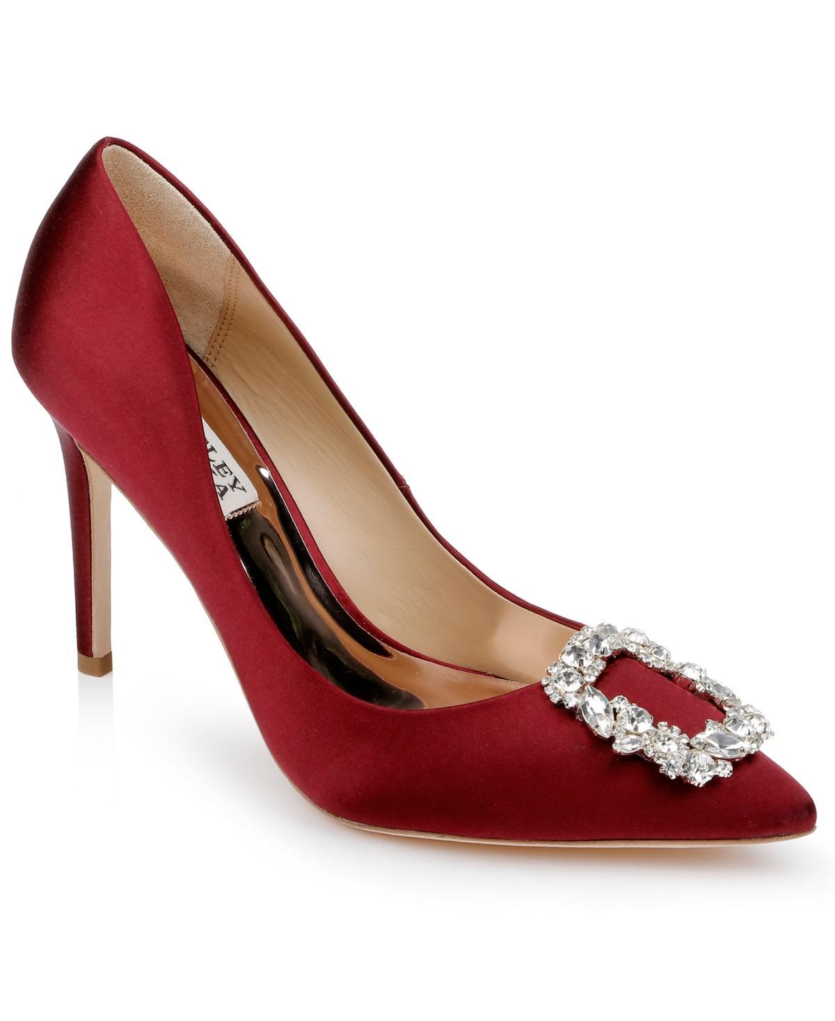 Badgley Mischka Womens Cher Crystal Buckle Pumps Product Image