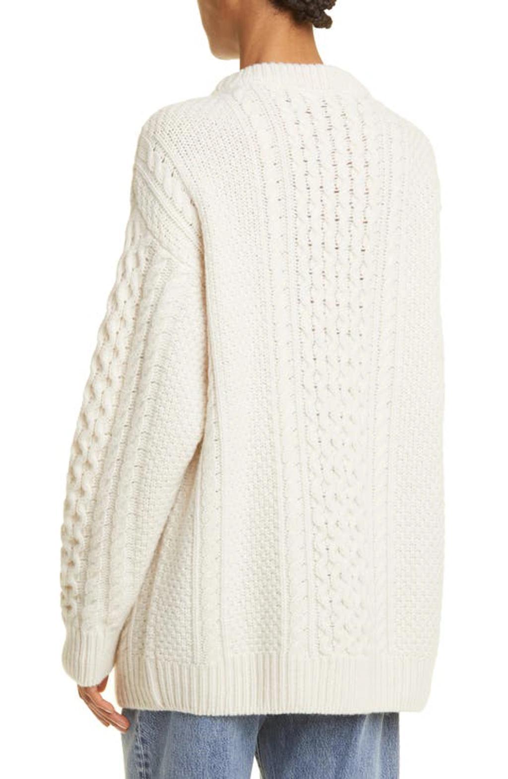 Chunky Cable Knit Cream Product Image