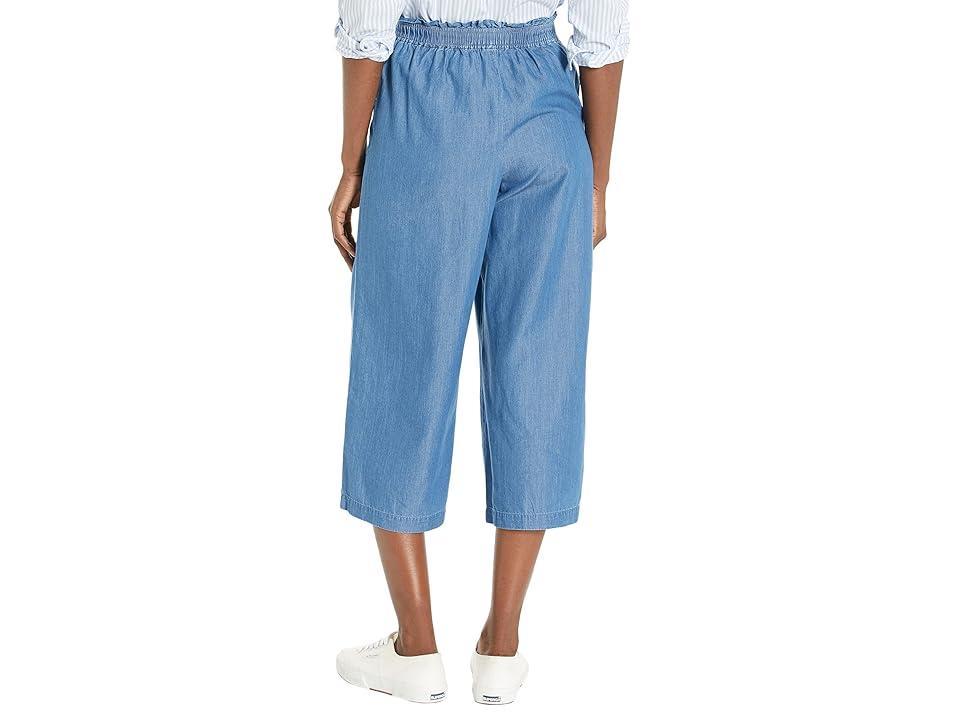 MICHAEL Michael Kors Wide Leg Tie Front Pants (Light Cadet Wash) Women's Clothing Product Image