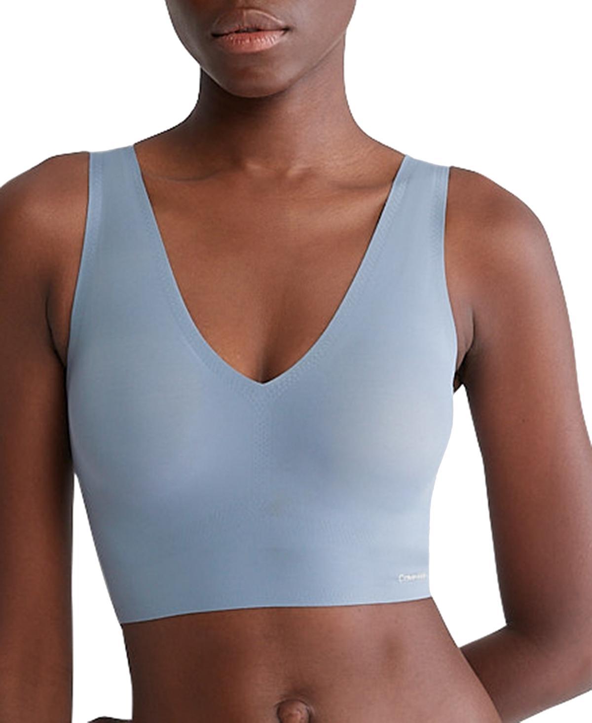 Calvin Klein Invisibles Comfort Lightly Lined V-Neck Bralette QF4708, Womens Product Image