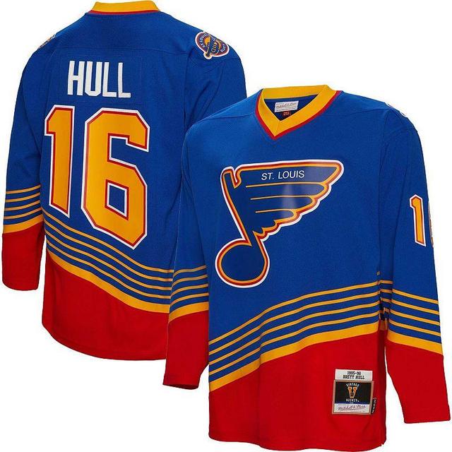 Mens Mitchell & Ness Brett Hull St. Louis s 1995 Line Player Jersey Product Image