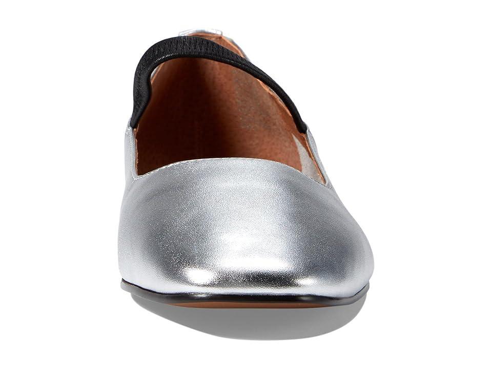 Madewell The Greta Ballet Flat in Metallic Leather Women's Shoes Product Image