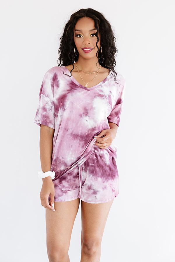 Cozy Snapshot Tie Dye Shift Tee Product Image