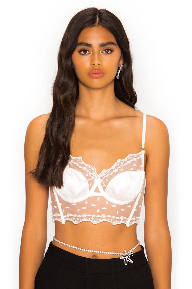 Kira Corset Top (White) Product Image