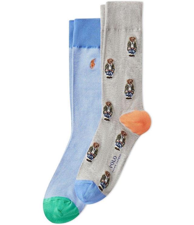 Polo Ralph Lauren Paris Bear Crew Sock 2-Pack Product Image