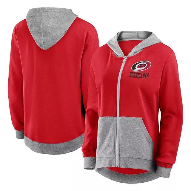 Womens Carolina Hurricanes Hit It French Terry Full-Zip Hoodie Product Image