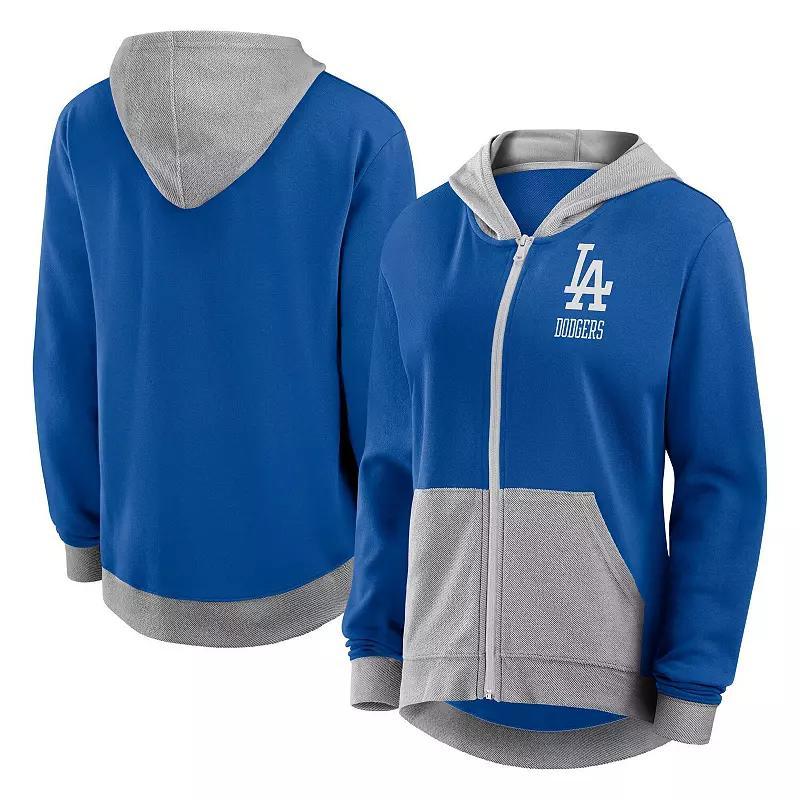 Womens Fanatics Royal Los Angeles Dodgers Hit It French Terry Full-Zip Hoodie Product Image