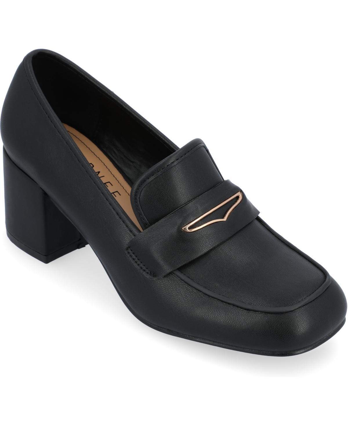 Journee Collection Womens Liyla Block Heel Loafers Product Image