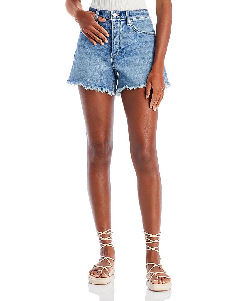 Womens The Jessie Frayed Denim Shorts Product Image