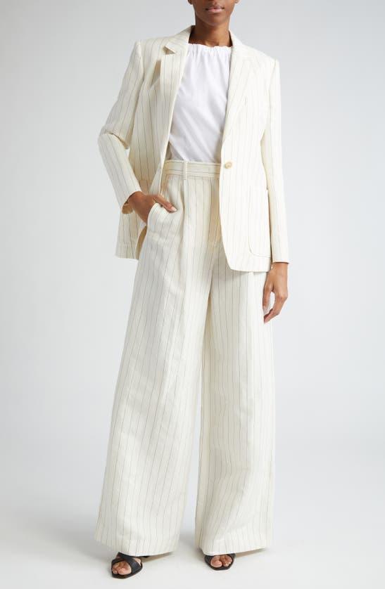 Giuliva Wide Leg Pants In Ivory Product Image