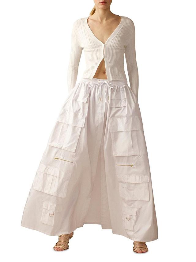 Womens Taffeta Cargo Skirt Product Image