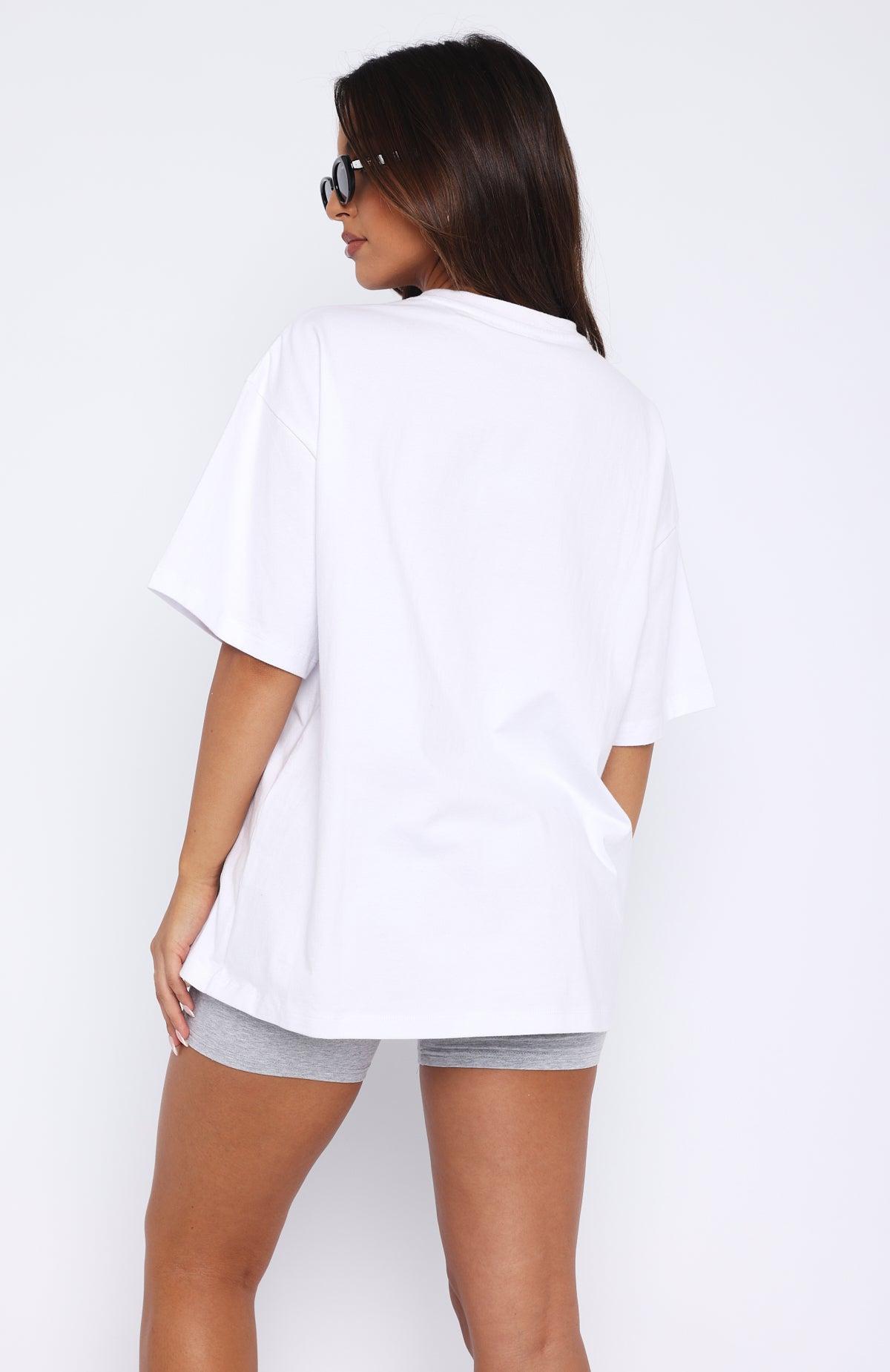 A Power Move Oversized Tee White Product Image