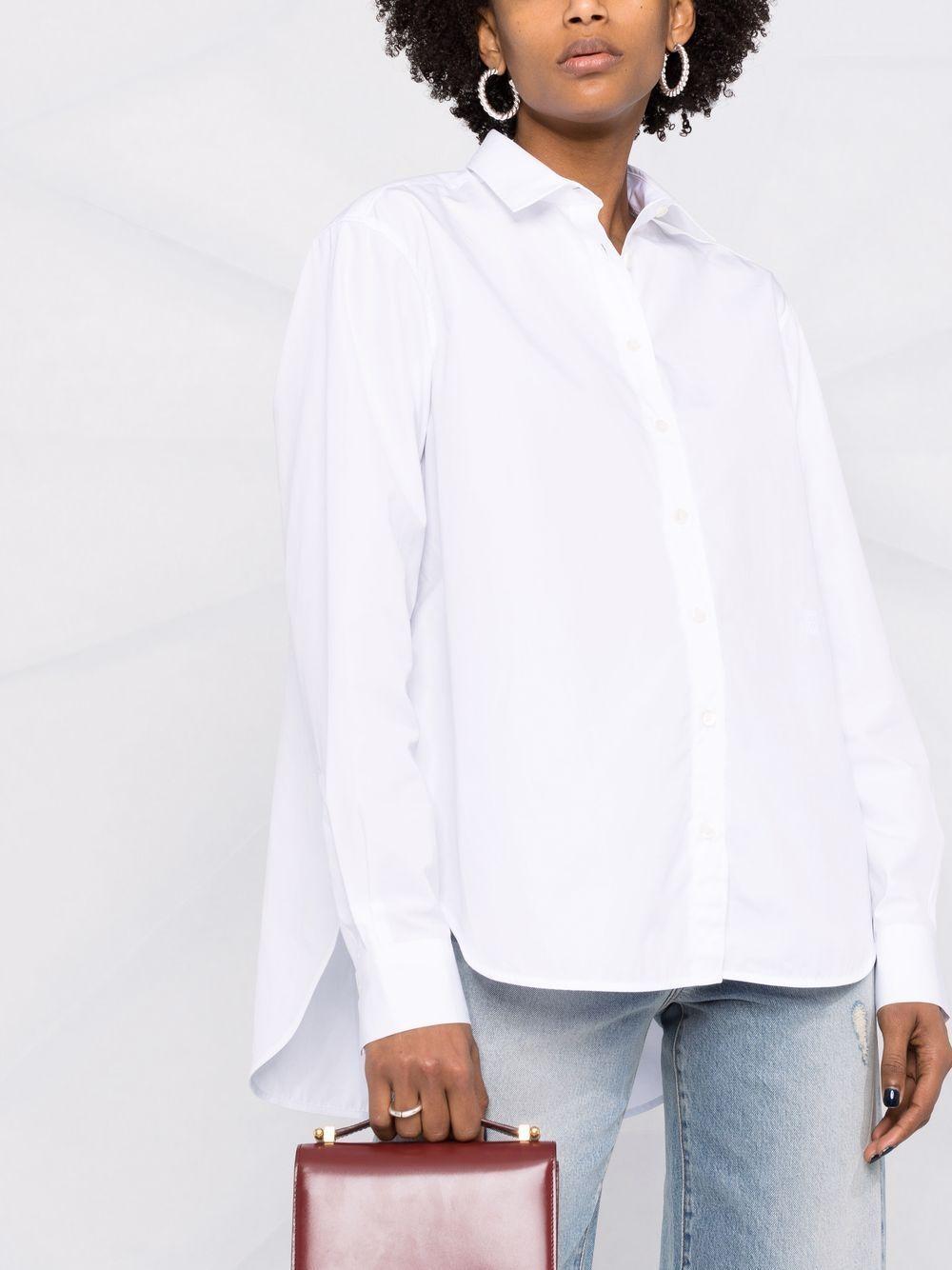 Organic Cotton Shirt In White Product Image