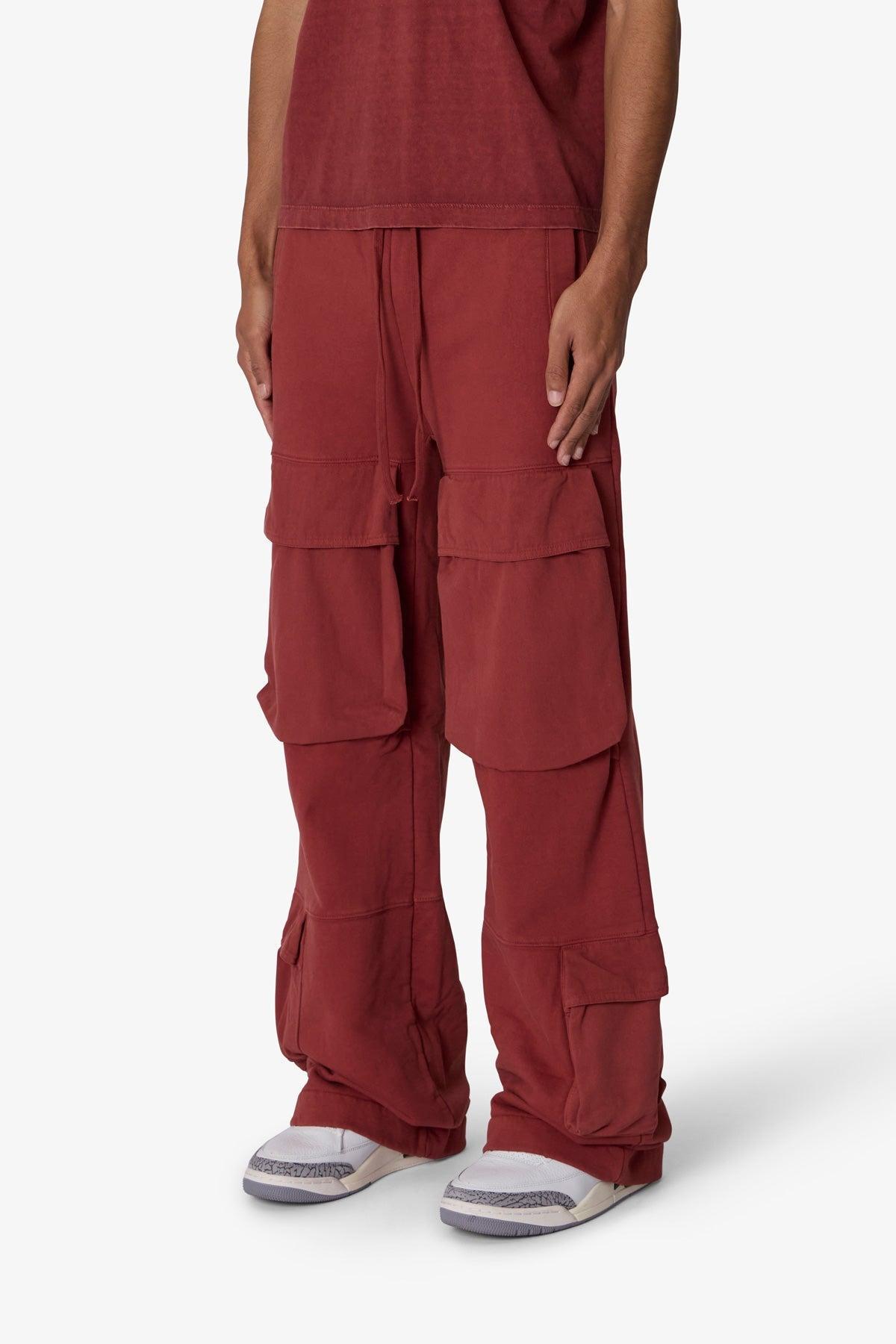 Front Cargo Sweatpants - Rust Product Image