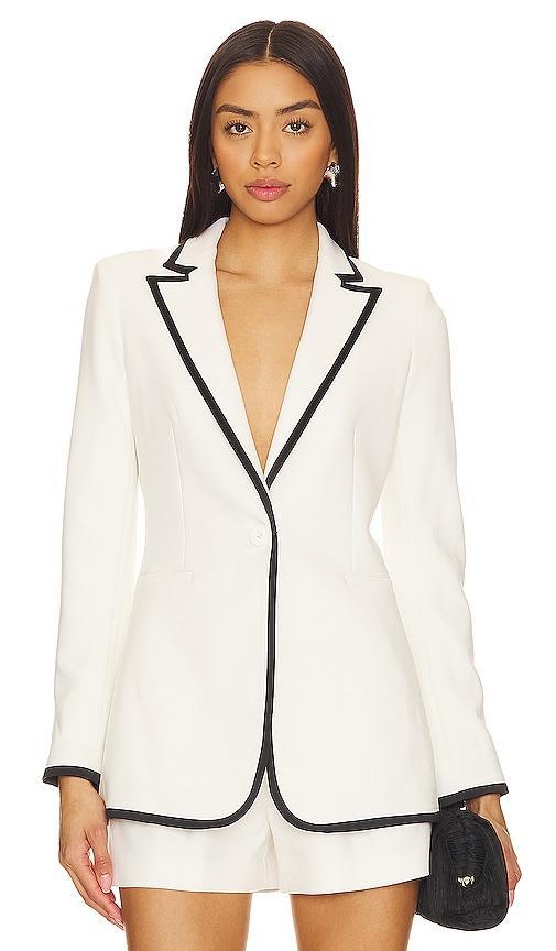 Womens Breann Tipped Fitted Blazer Product Image