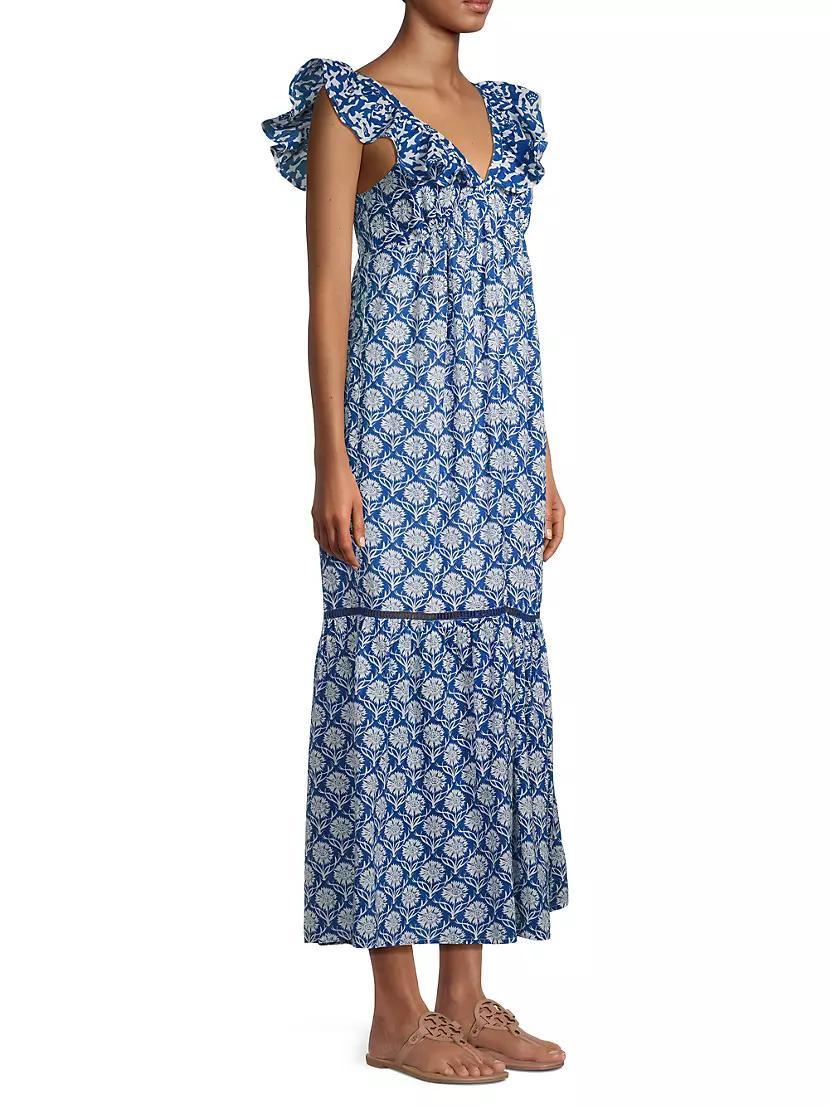 Jasmin Paisley Cotton Maxi Dress Product Image