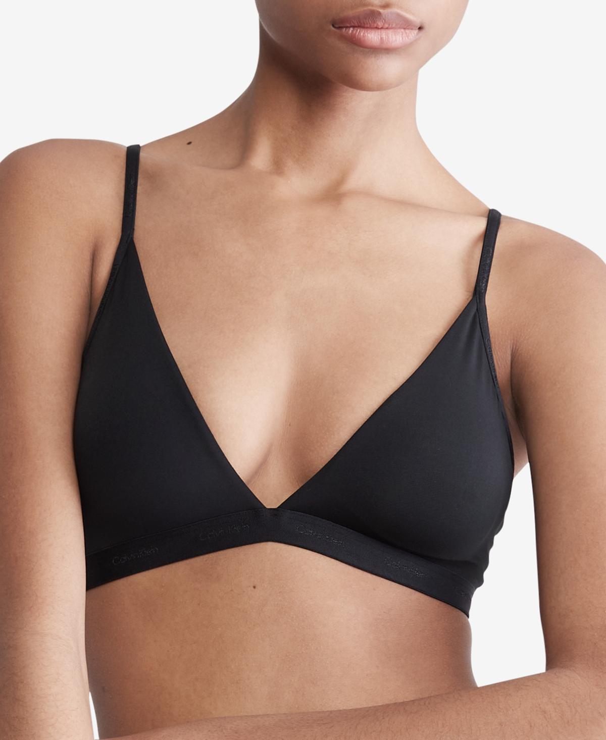 Calvin Klein Womens Form To Body Lightly Lined Triangle Bralette QF6758 Product Image