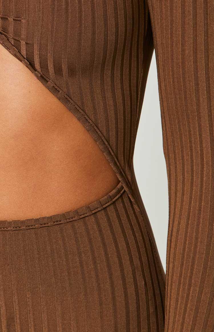 Hailey Cut Out Midi Brown Product Image