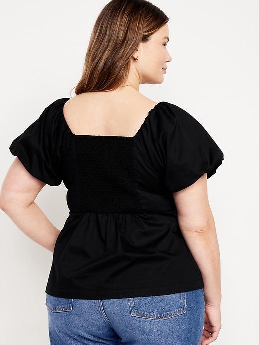 Waist-Defined V-Neck Top Product Image