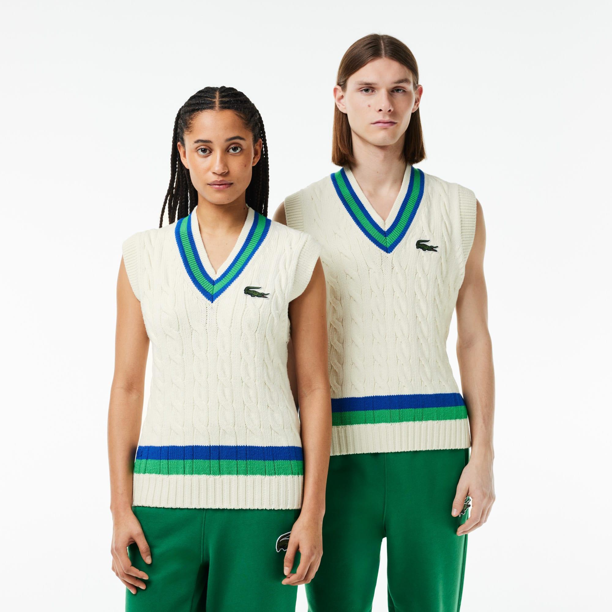 Cable Knit Wool Sweater Vest Product Image