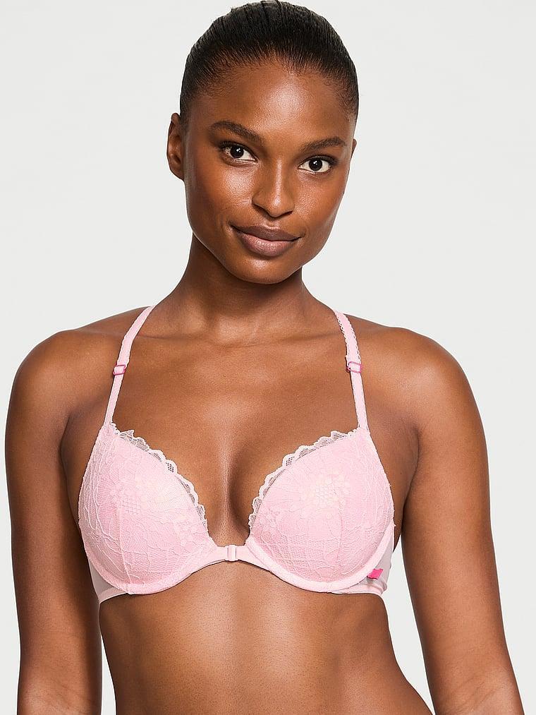 Sexy Tee Push-Up Front-Close Lace Bra Product Image