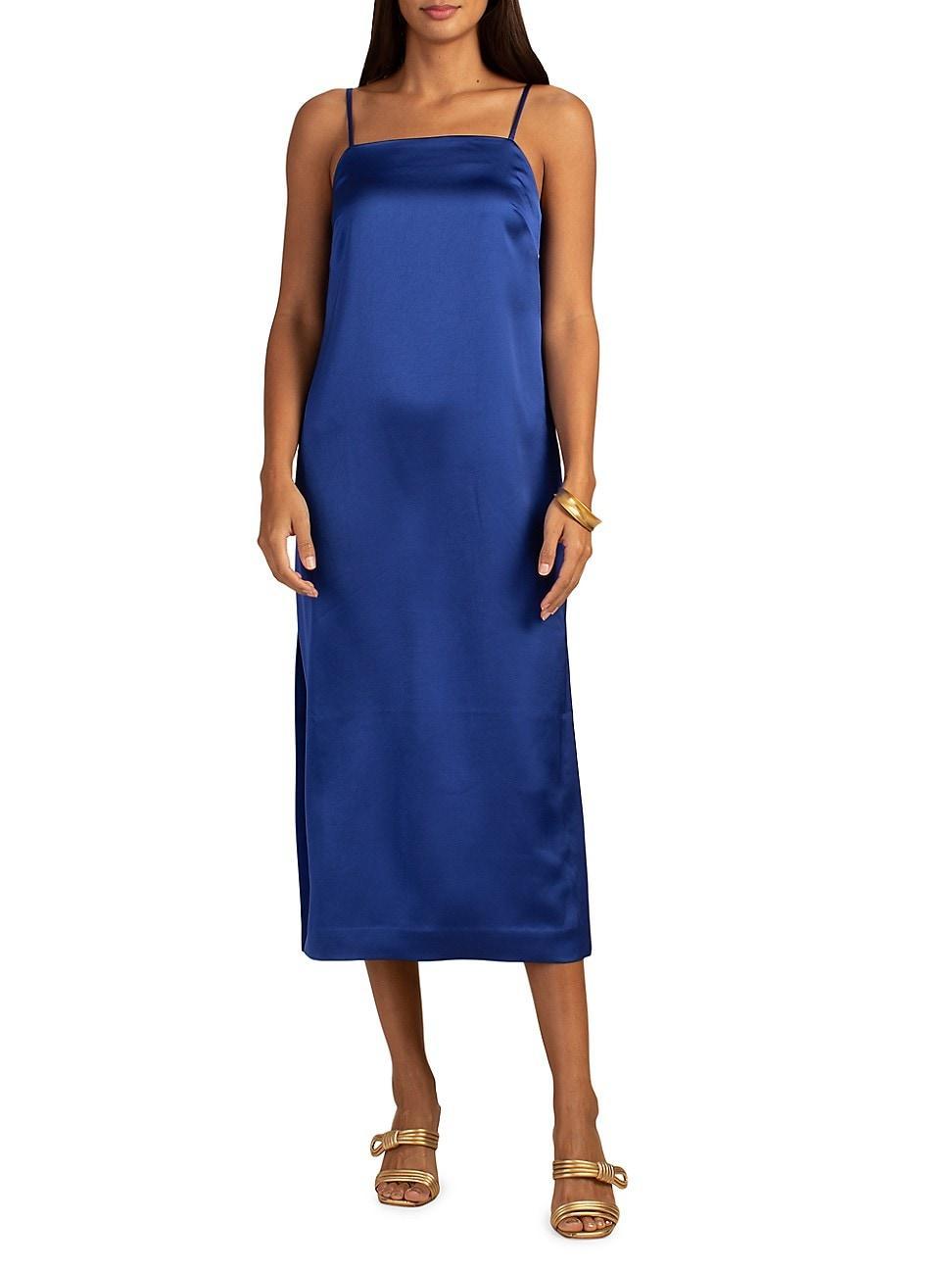 Womens Marita Satin Midi-Dress Product Image