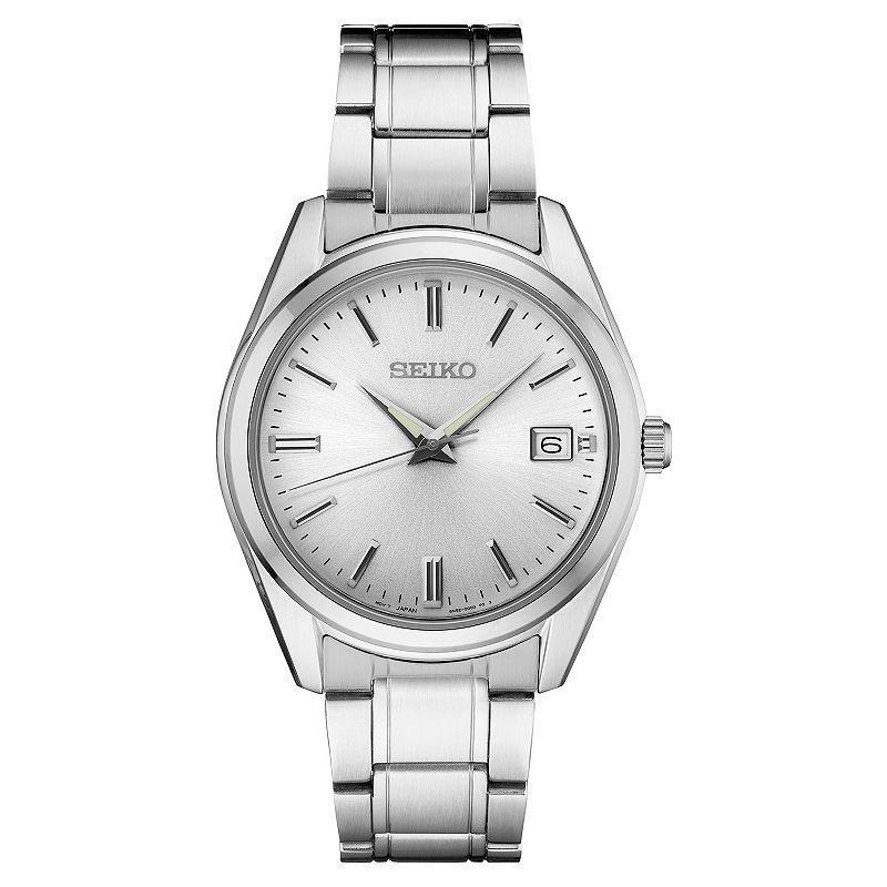 Seiko Mens Essentials Stainless Steel Watch - SUR307 Silver Tone Product Image