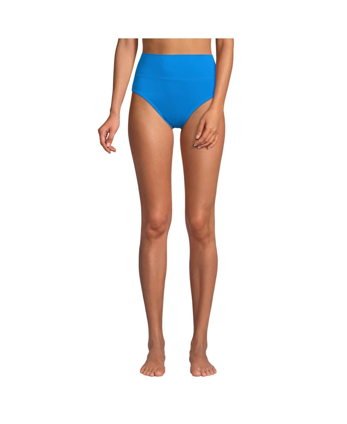 Womens Lands End Chlorine Resistant Fold Over High Waisted Bikini Bottoms Product Image