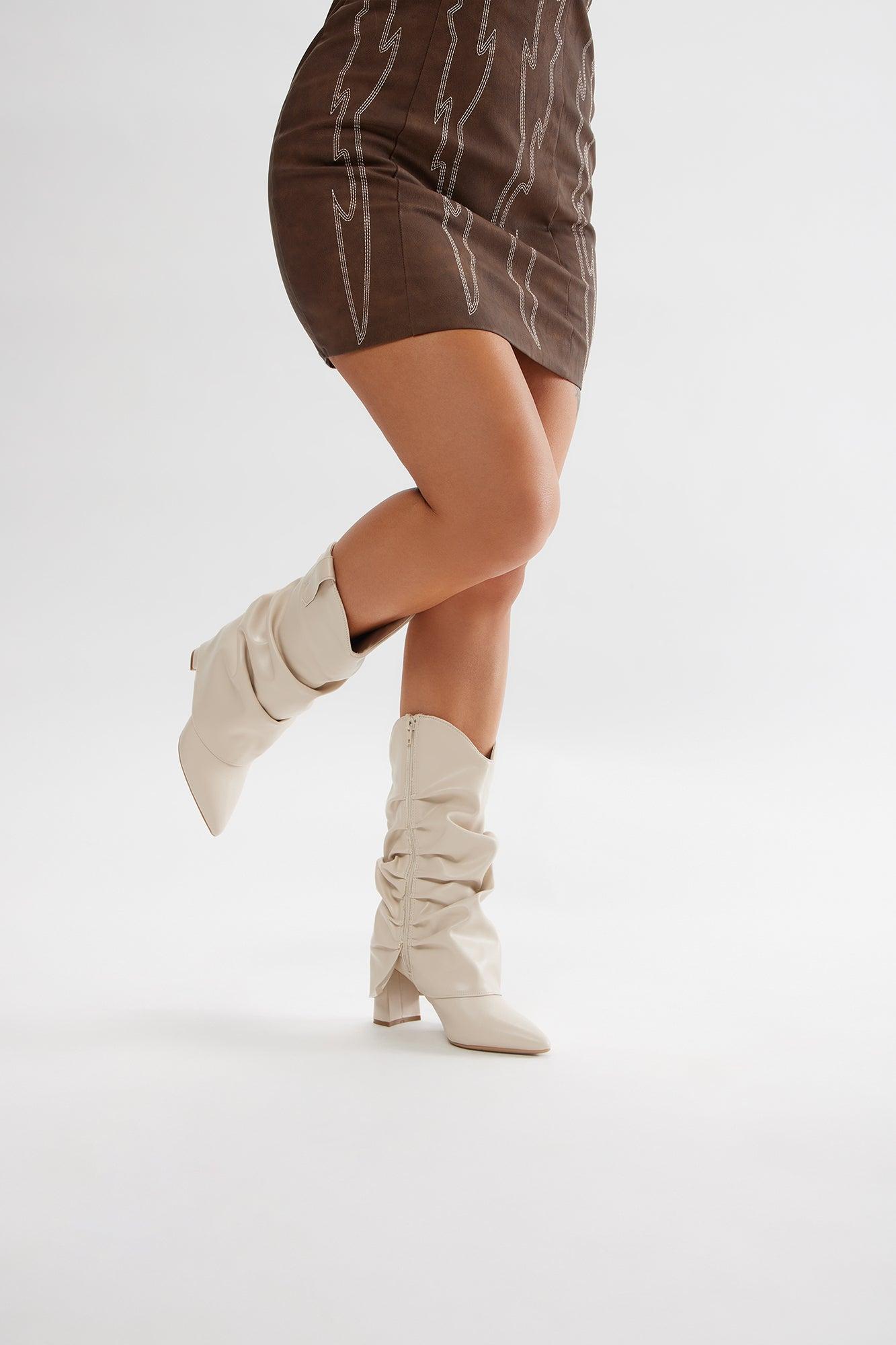 Asheville Overlay Boots - Ivory product image