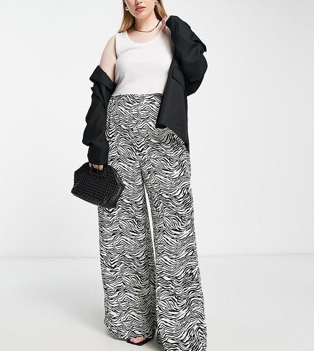 In The Style Plus x Yasmin Devonport exclusive wide leg pants Product Image