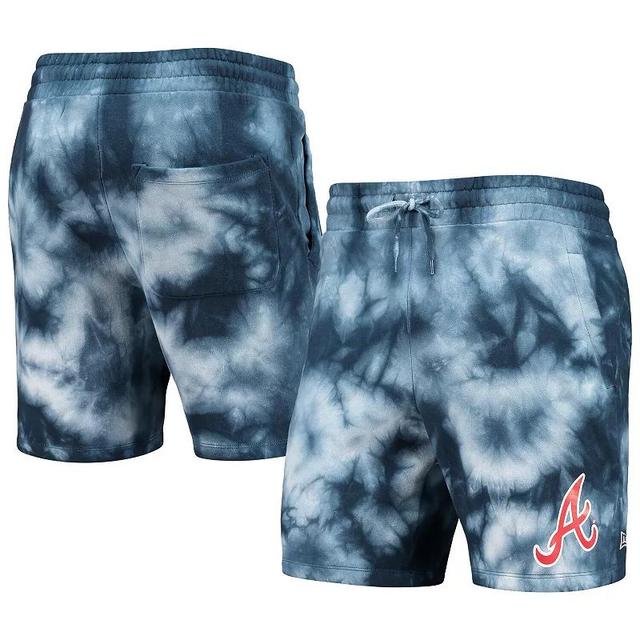 Mens New Era Atlanta Braves Team Dye Shorts Blue Product Image