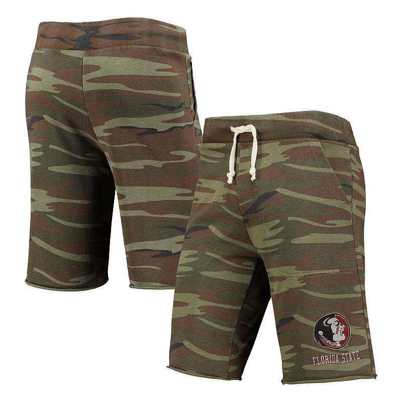 Mens Camo Distressed Alternative Apparel Florida State Seminoles Victory Lounge Shorts Product Image