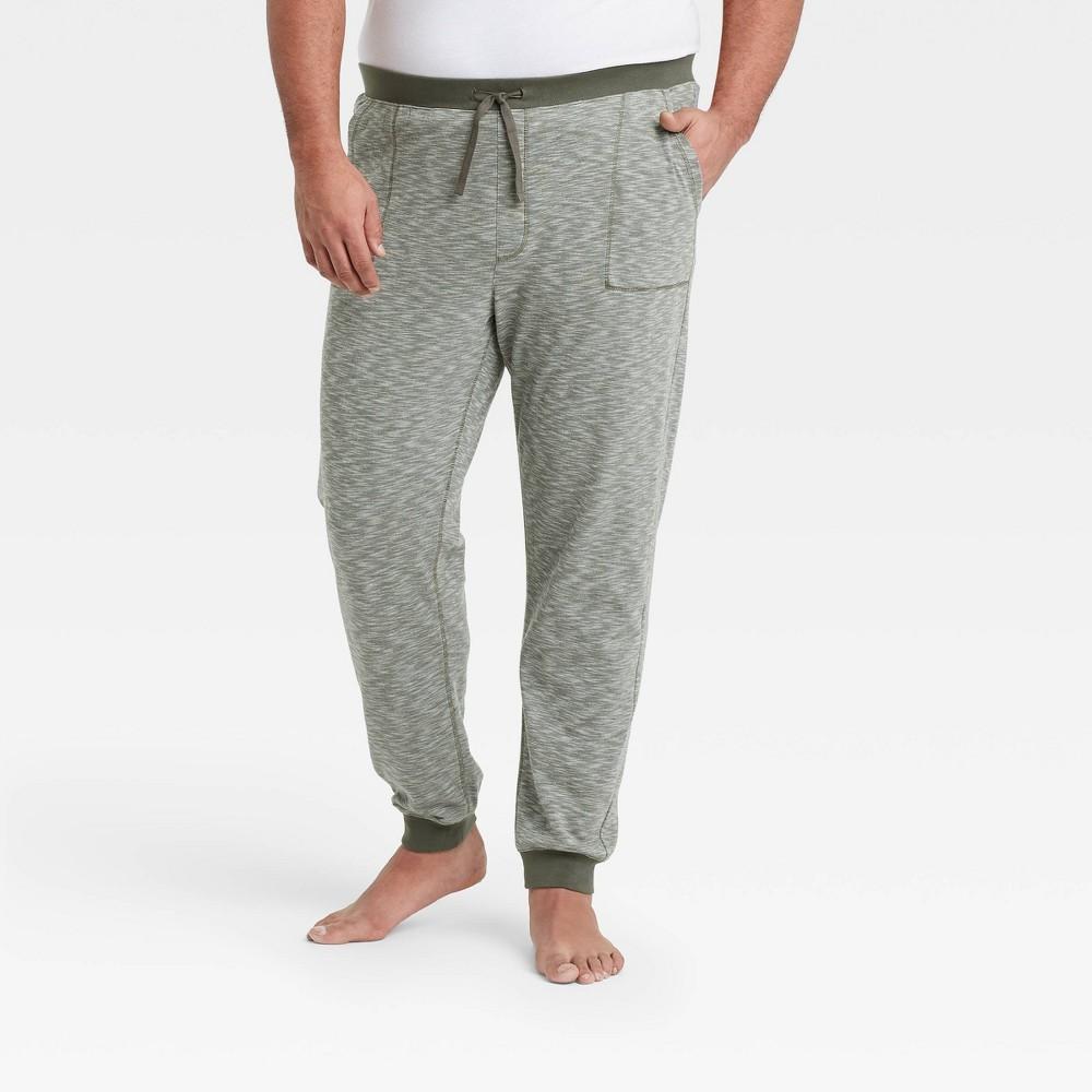 Mens Big & Tall Double Weave Jogger Pajama Pants - Goodfellow & Co Green 5XLT Product Image