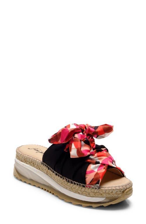 Free People Chapmin Suede Sport Bow Espadrille Platform Slide Sandals Product Image