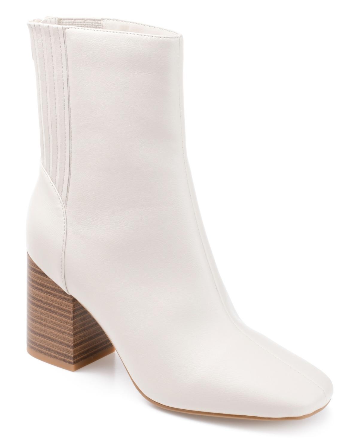 Journee Collection Tru Comfort Foam Maize Womens Ankle Boots Ivory Product Image