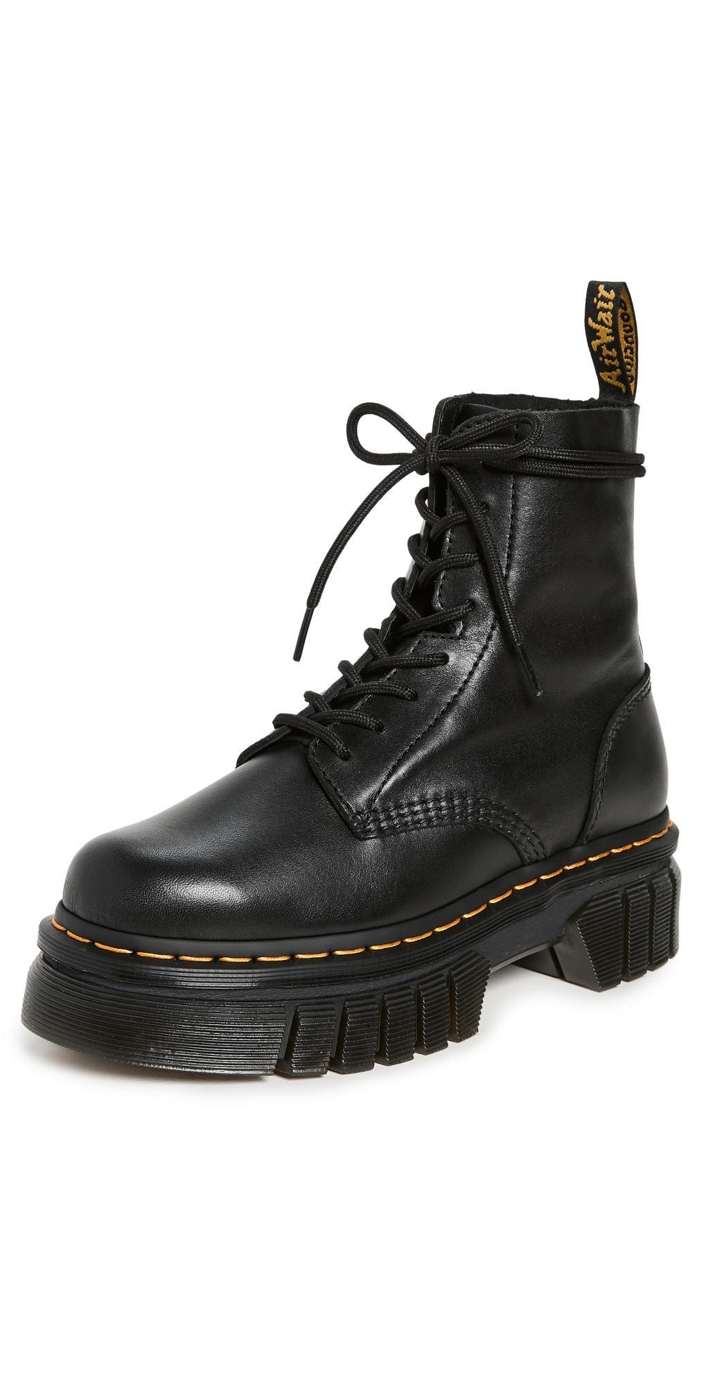 Womens Audrick 8-Eye Leather Combat Boots Product Image