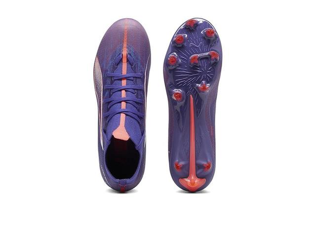 PUMA Ultra 5 Match+ Fg/Ag (Lapis Lazuli-Puma White-Sunset Glow) Women's Soccer Shoes Product Image