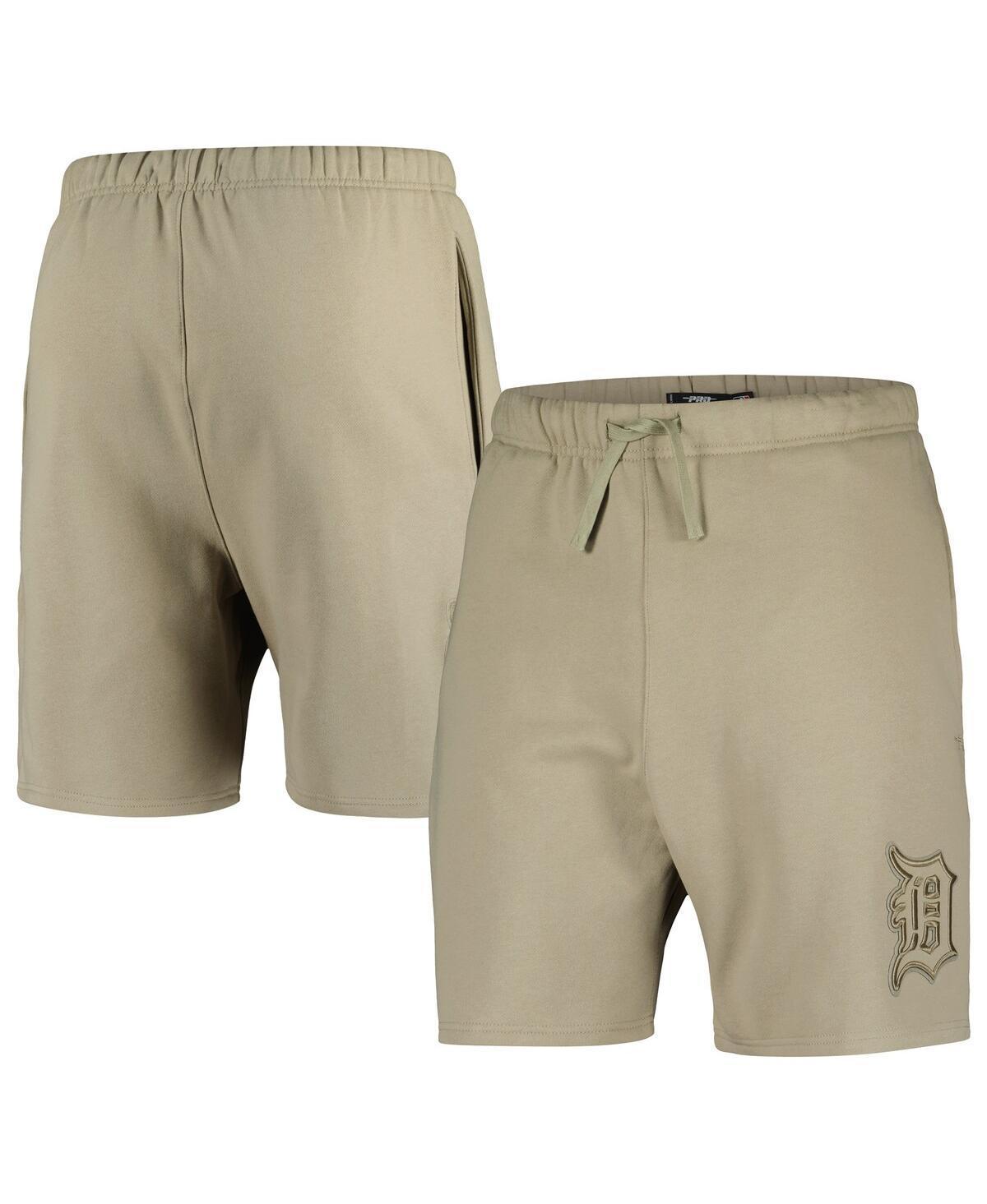 Mens Pro Standard Khaki Detroit Tigers Neutral Fleece Shorts Product Image