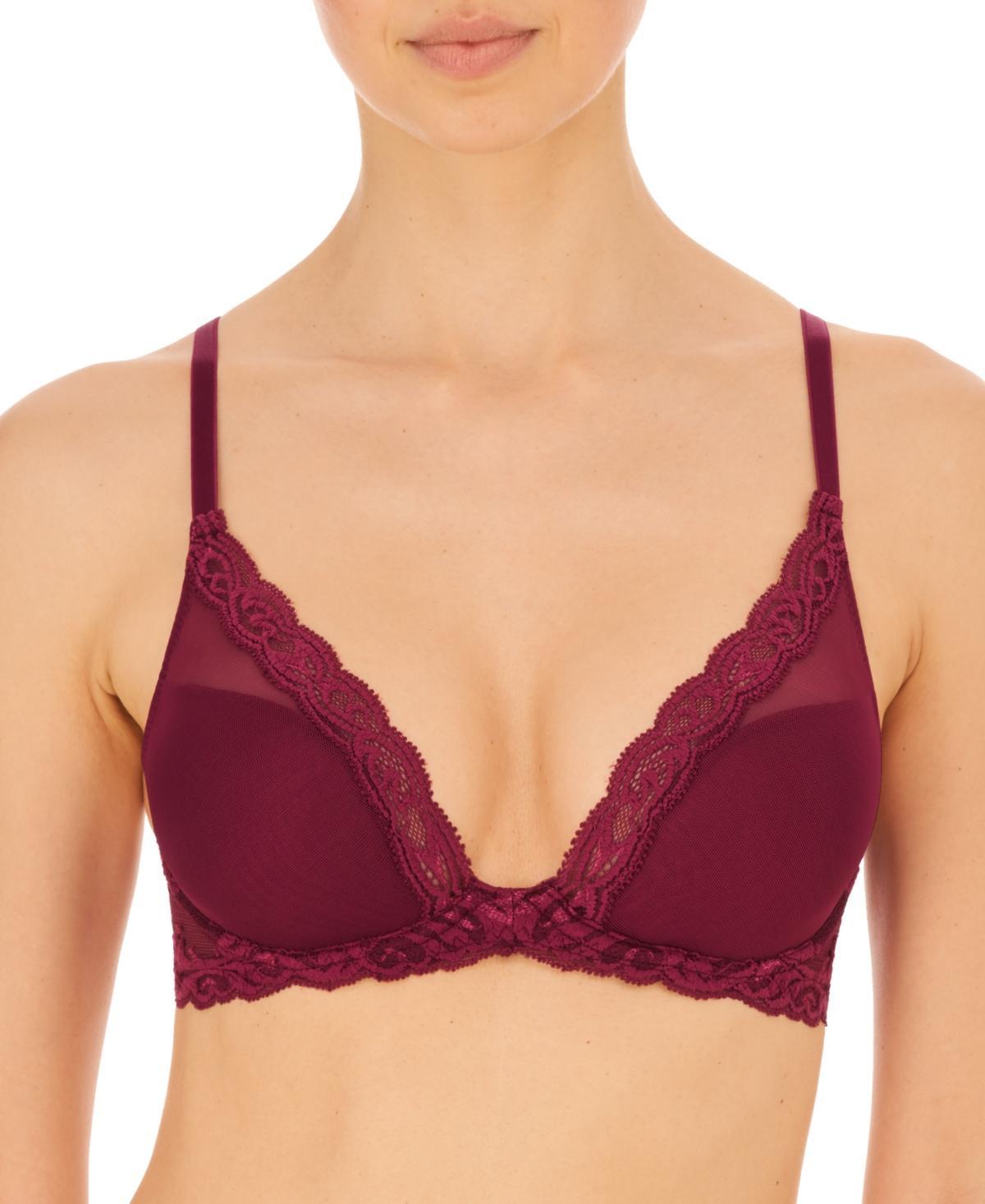 Natori Feathers Contour Plunge Bra 730023 (Ash ) Women's Bra Product Image