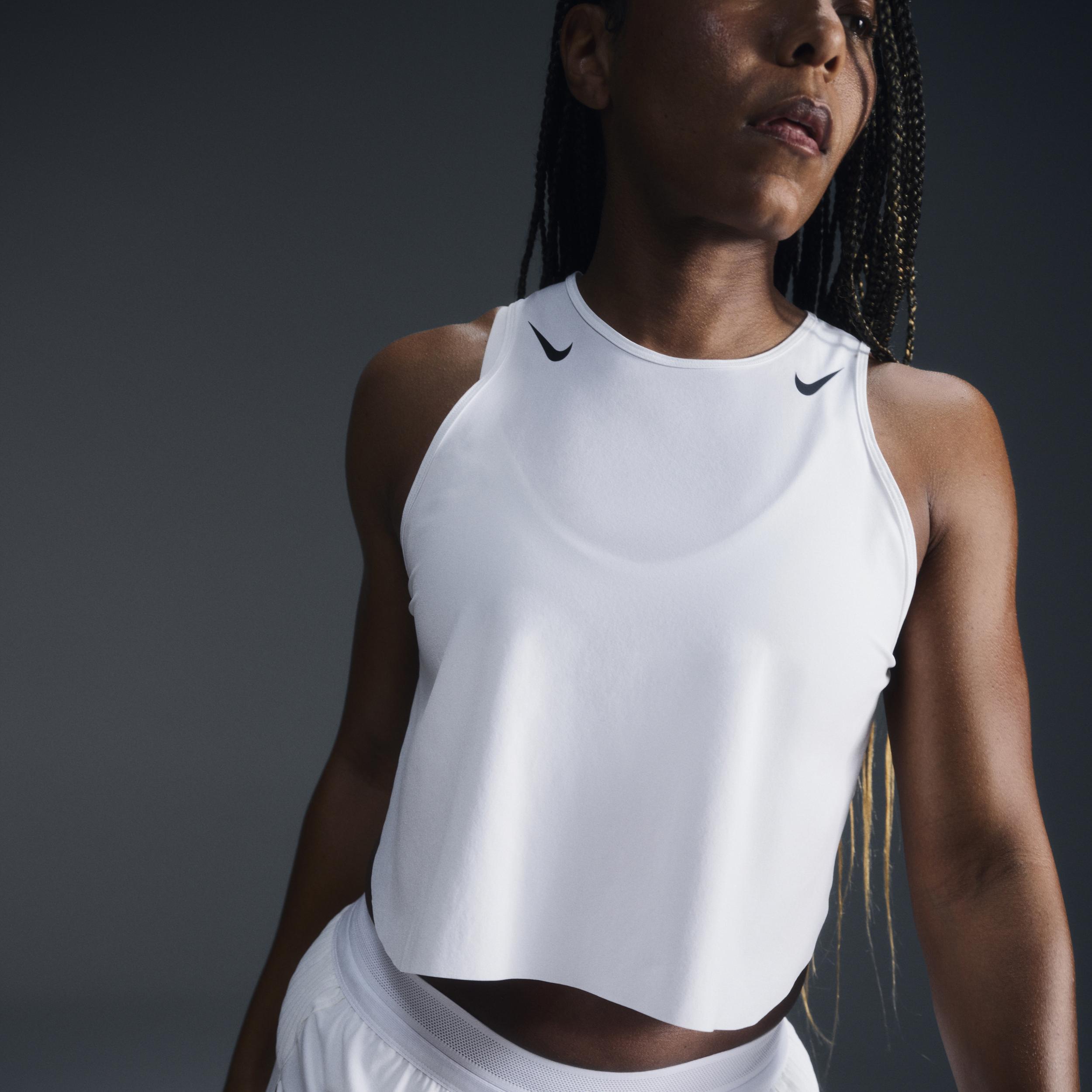 Nike Womens AeroSwift Dri-FIT ADV Cropped Running Tank Top Product Image