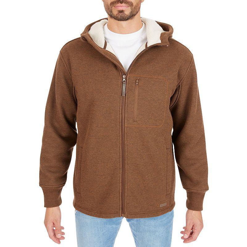 Smiths Workwear Mens Big & Tall Sherpa-Lined Heathered Thermal Hooded Full-Zip Shirt Jacket , 3X-Large - at Academy Sports Product Image