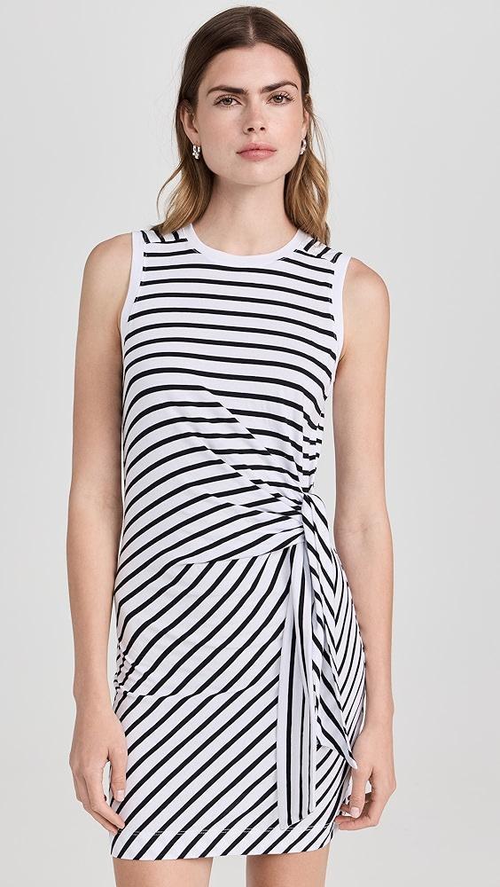 ATM Anthony Thomas Melillo Classic Jersey Stripe Sleeveless Twist Dress | Shopbop Product Image